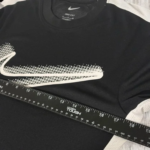 Nike Dri-Fit Mens Academy Big Swoosh Short Sleeve Football Soccer Shirt Size S - Picture 6 of 7